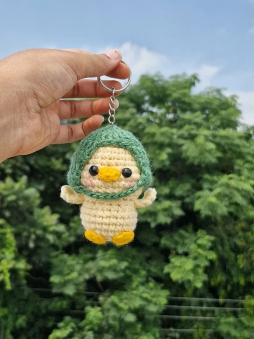 Chubby chick keychain β¨οΈπ₯
