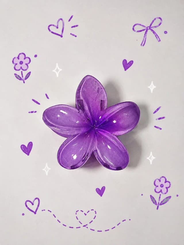 The Amethyst Bloom Claw Clip